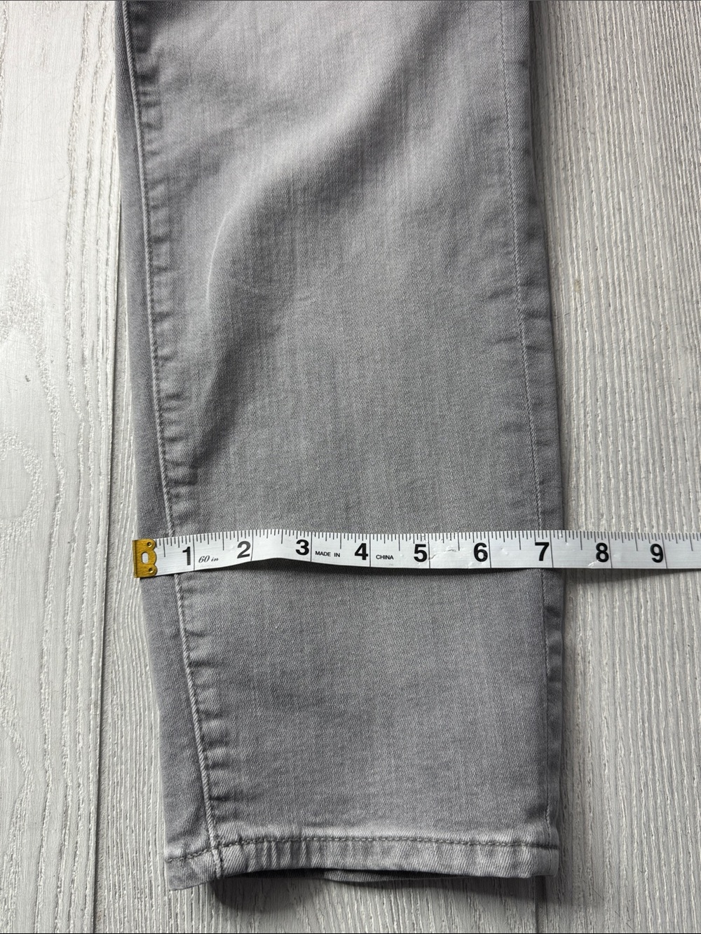 Men’s Express - Athletic Slim Gray Stretch Jeans 34 x 30 - Picture 8 of 9